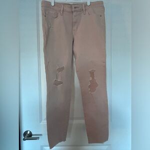 ABERCROMBIE & FITCH • Pink Low Rise Super Skinny Jeans • 29/8